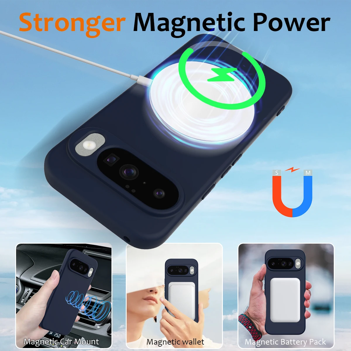 MagSafe Magnetic Liquid Silicone Shockproof Wireless Charging Soft Case Cover