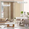 GoDear Design Adjustable Panel Track Blinds, Vertical Blinds, Patio Door Blinds,  See-Through, Jute Fabric, Yoga 3