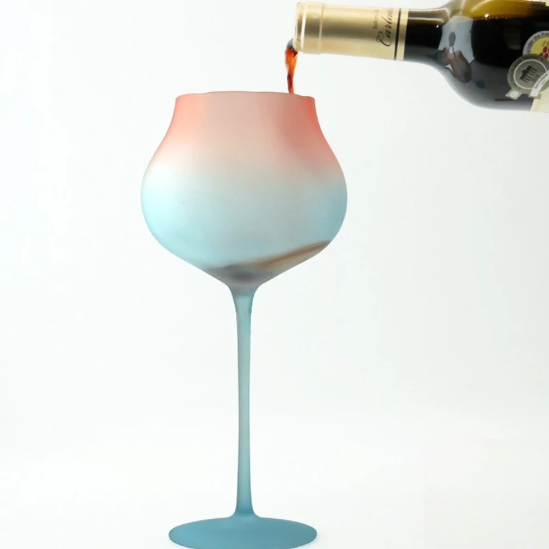 Wine Glass Stemless Cups Set Crystal Clear Barware For Wedding Anniversary Gift Idea Party Drinkware