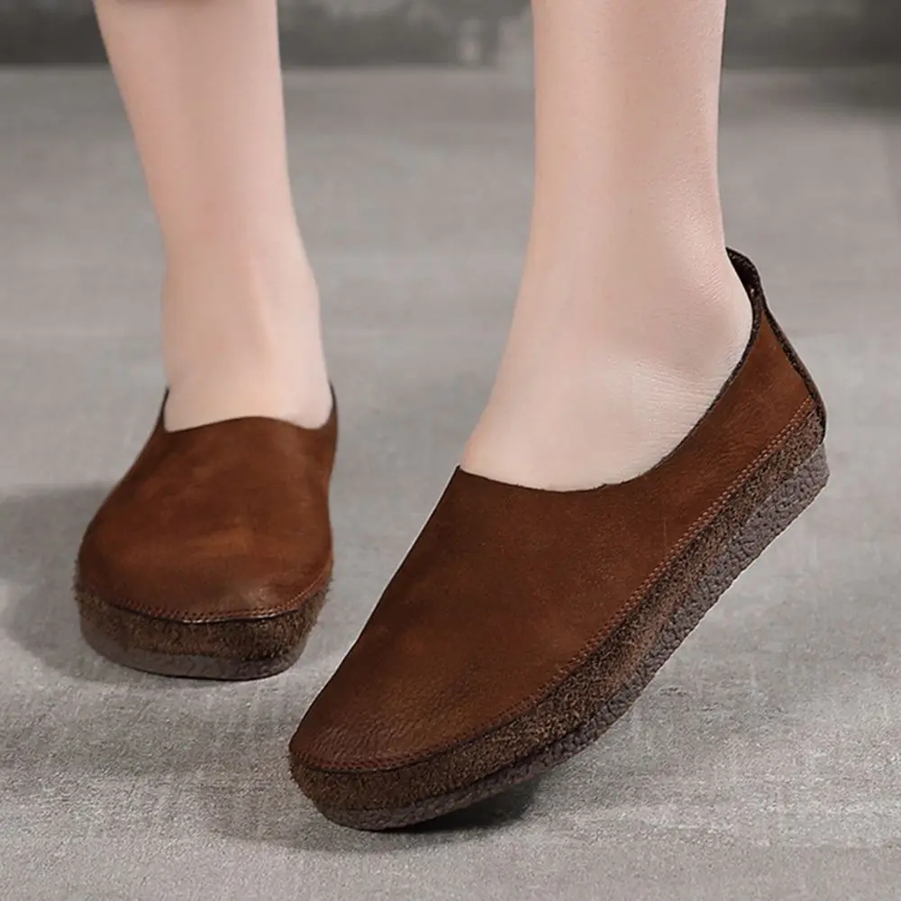 

Women Loafers Spring Genuine Leather Comfort Flat Mother Shoes Slip-On Footwear Fashion Female Footwear Zapatos De Mujer ks297