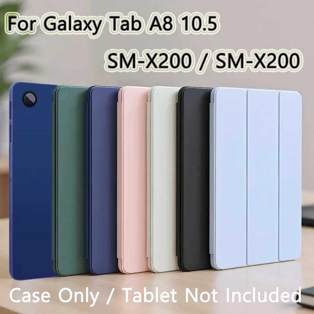 Premium Magnetic Leather Flip Smart Case with Soft Silicone Back