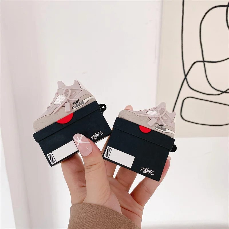 Модный чехол для наушников Apple Airpods 1/2 симпатичный кроссовок бокс обуви