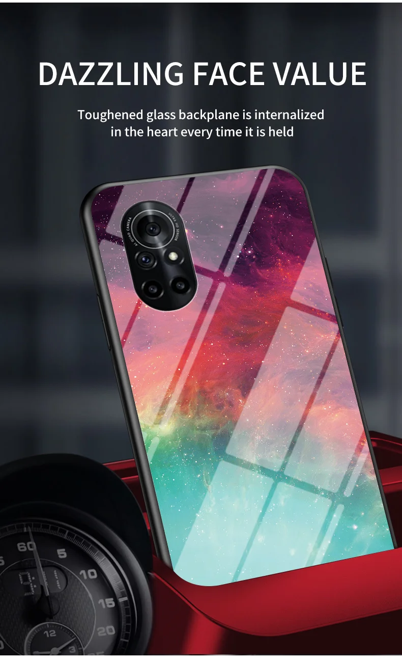 Για Nova 5 7 8 9 Pro γυάλινη θήκη DECLAREYAO Luxury Hard Mirror Tempered Glass Coque Για Huawei Nova 3E 4E 6SE 7SE 8SE 9SE_voghion.com
