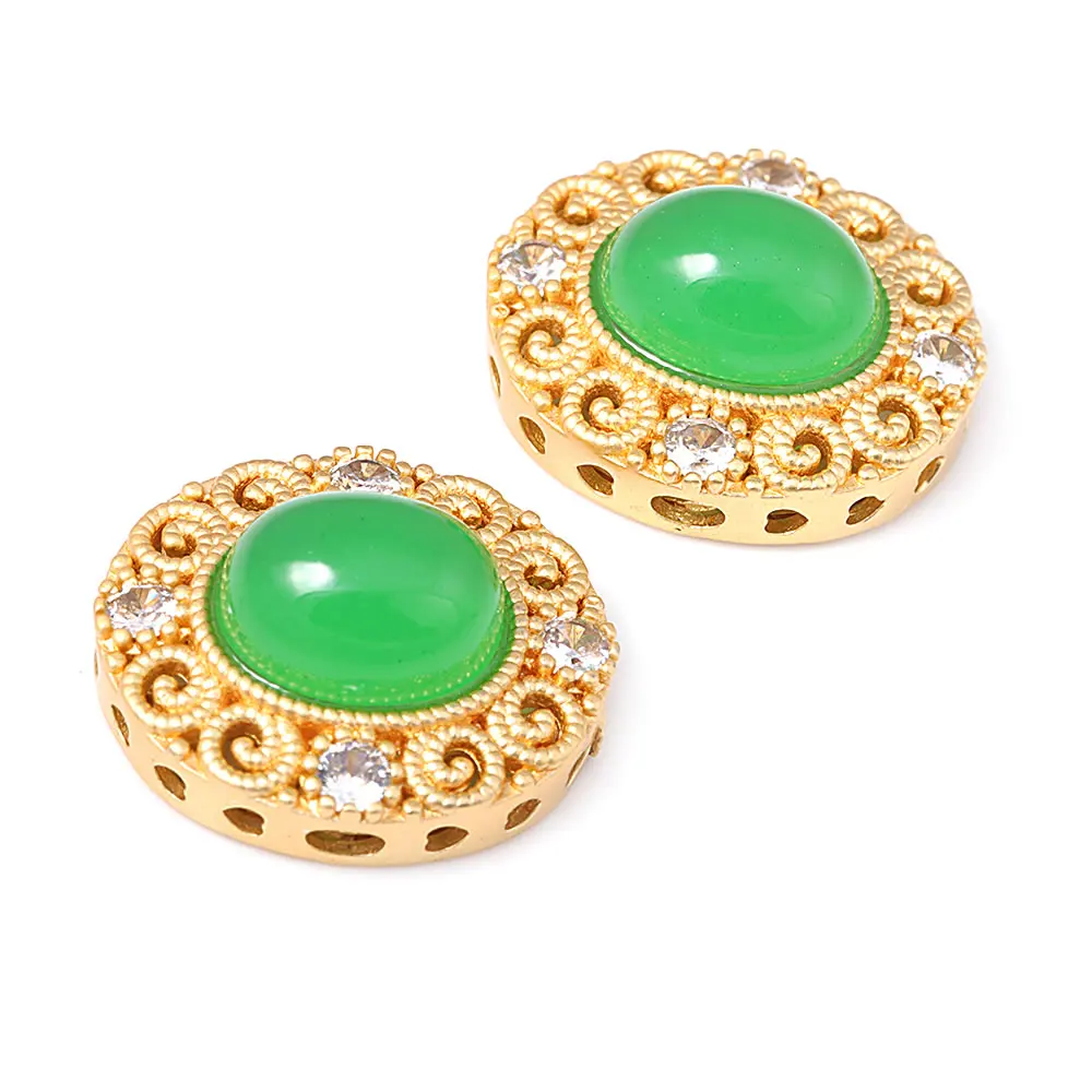 Pulseras de Cuentas Nepalesas Vintage Estilo 5PCS Brasso Dorado Mate Accesorios DIY para Hacer Joyería - details 56