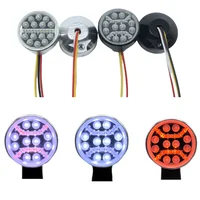 3 Color LED Light Spotlight Headlight Lamp for Tamiya 1/14 RC Truck Scania Volvo Benz MAN King Tractor Trailer LESU Parts 1