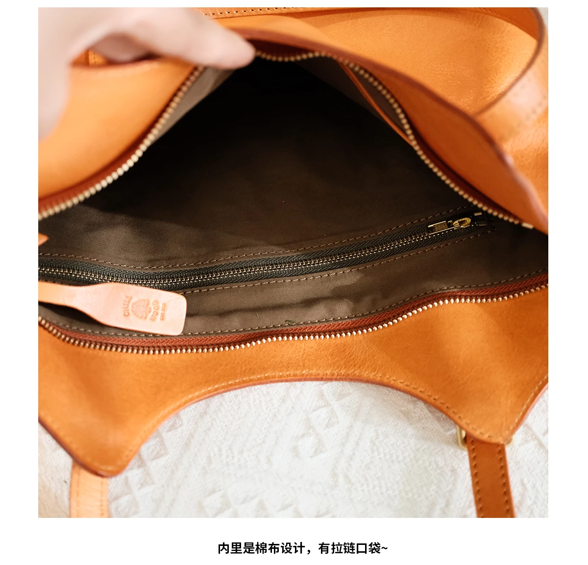 Lässige, hochwertige Damen-Einkaufstasche aus Rindsleder der ersten Schicht, modische Luxus-Umhängetasche aus echtem Leder, große Einkaufshandtasche – Detail 17