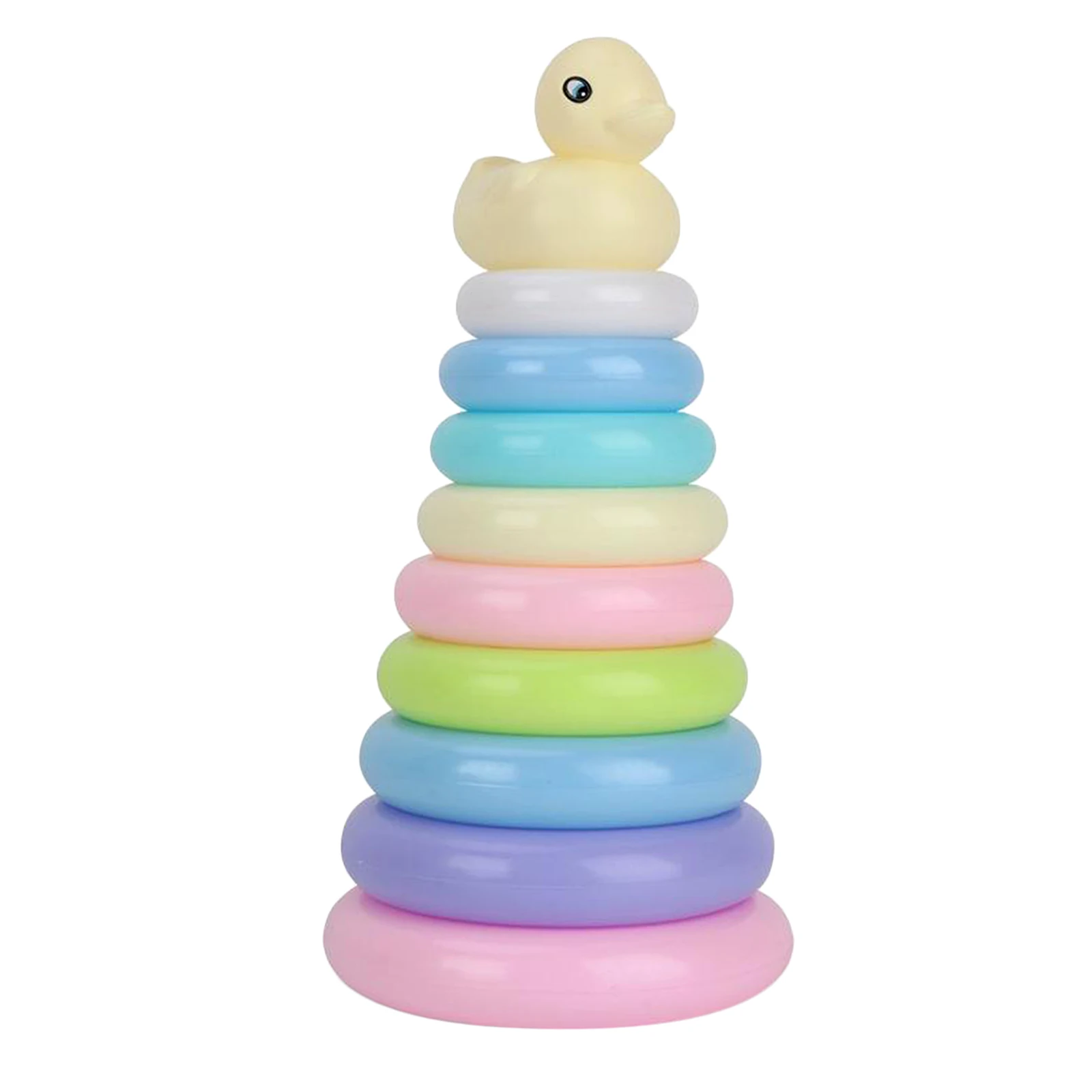Montessori Rainbow Stacking Rings Toys Fun Activity Stack Up Stacker Early Childhood Education Puzzle Baby Toddler Toys