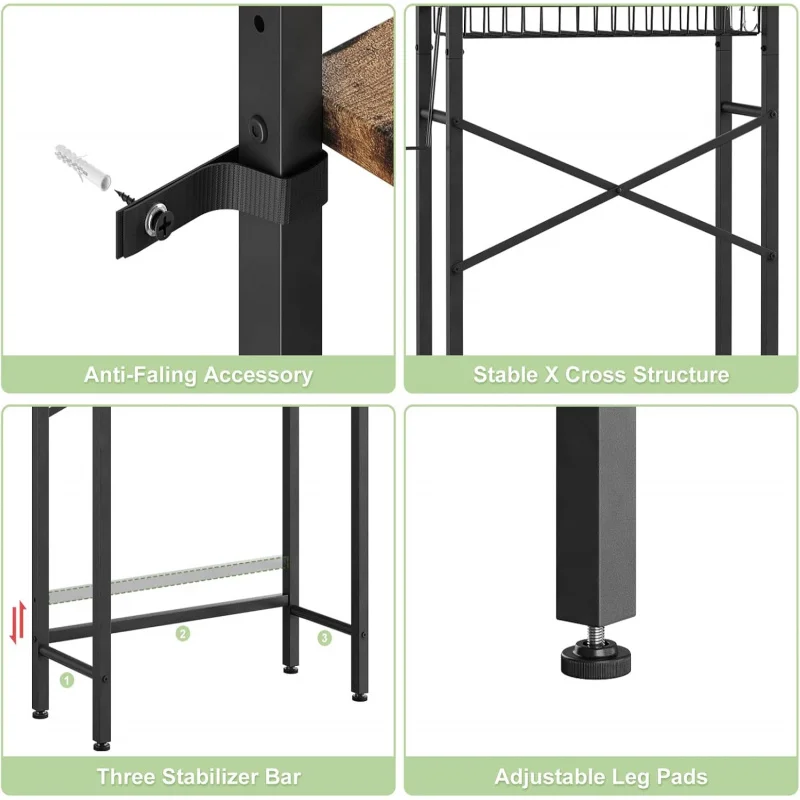 Over-Toilet Bathroom Organizer Shelf 6