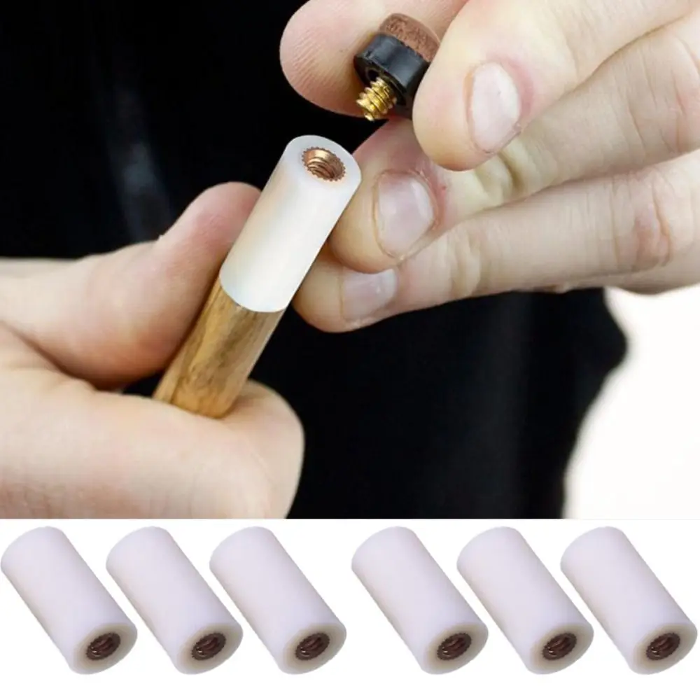 

Protective Sleeve Snooker Supplies Snooker Tip Plastic Base Billiard Cue Head Screw-On Tips for Snooker Cue Stick Ferrules