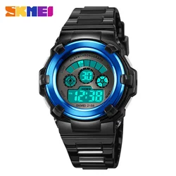 SKMEI New Back Light Display Digital Countdown 5Bar Sport Kids Watch Waterproof Children Wristwatches Alarm Clock For Boys Girls