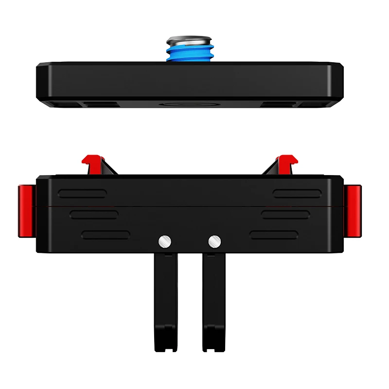 VIDIFY VRIG - Supporto magnetico a sgancio rapido per Insta360 Ace Pro 2, X5, X3, X4 e serie X, in lega di alluminio, arancione, vite da 1/4 e interfaccia X4 X3, compatibile