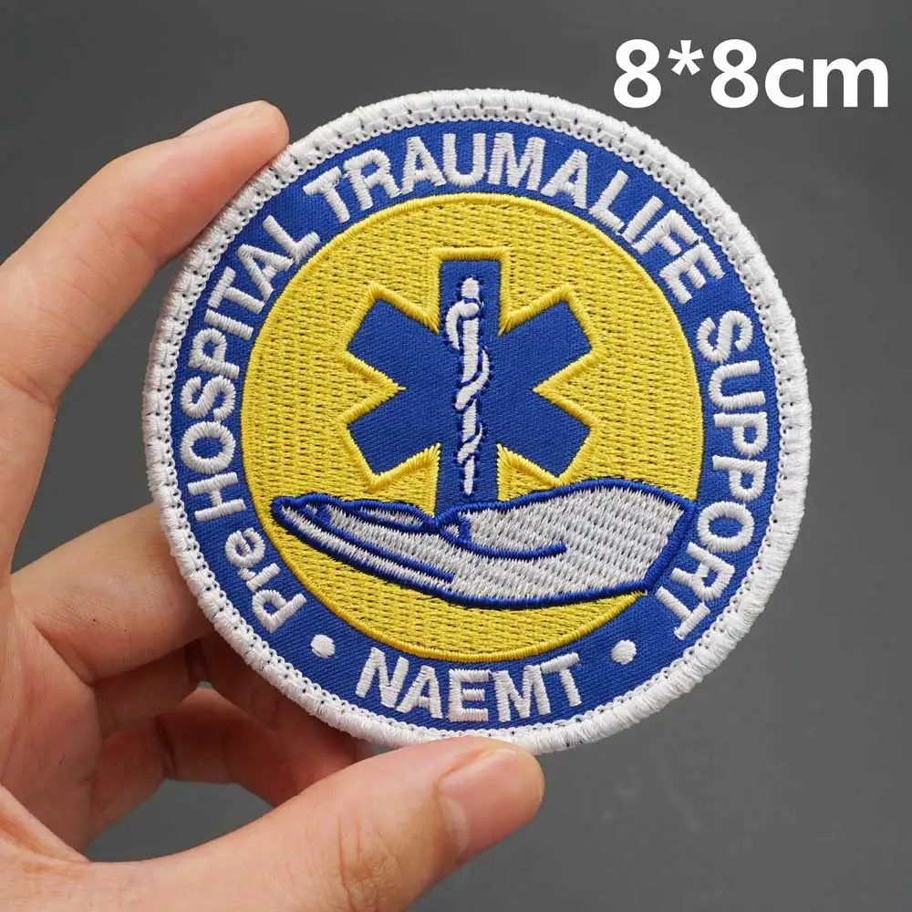 Tactical Medical Embroidery Patches Star of Life Badge Military Armband Backpack Sticker Clothing Bag Applique