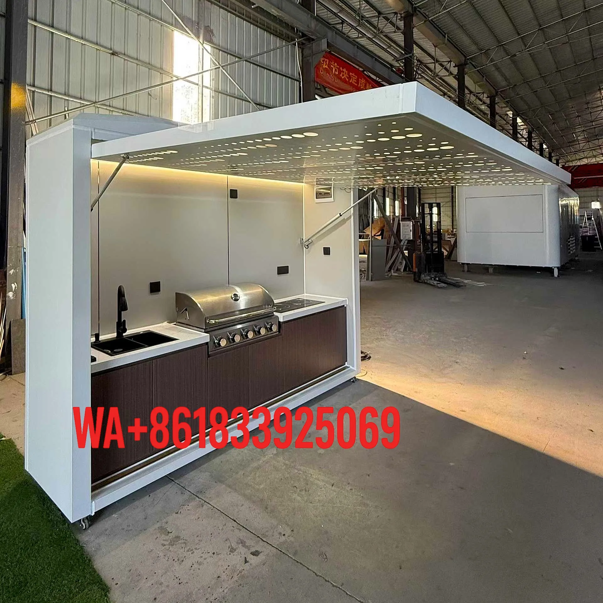 Custom Modular Outdoor BBQ Kitchen Pod – Catering Cooking Cabin 2