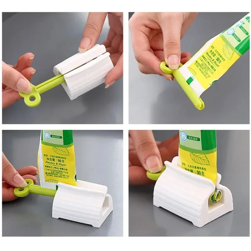 Manual Toothpaste Squeezer Face Wash Hand Cream Ointment Squeezer Seat Type Rolled Toothpaste Device 3