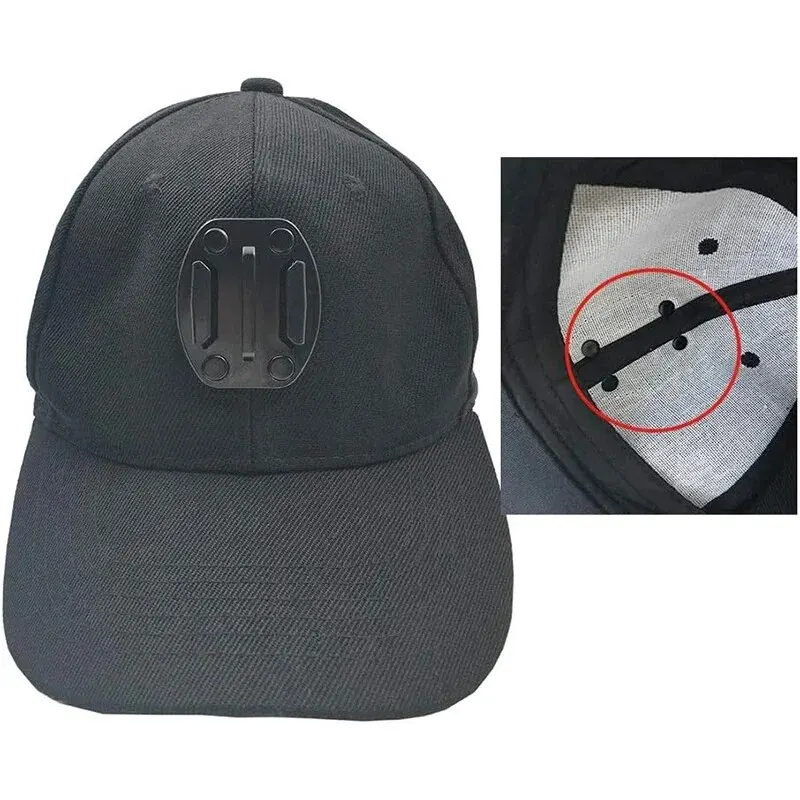 Baseball Hat Mount J-Hook Quick Release Buckle Holder for GoPro Hero 13 12 11 10 9 8 SJCAM AKASO insta360 DJI OSMO Action Camera