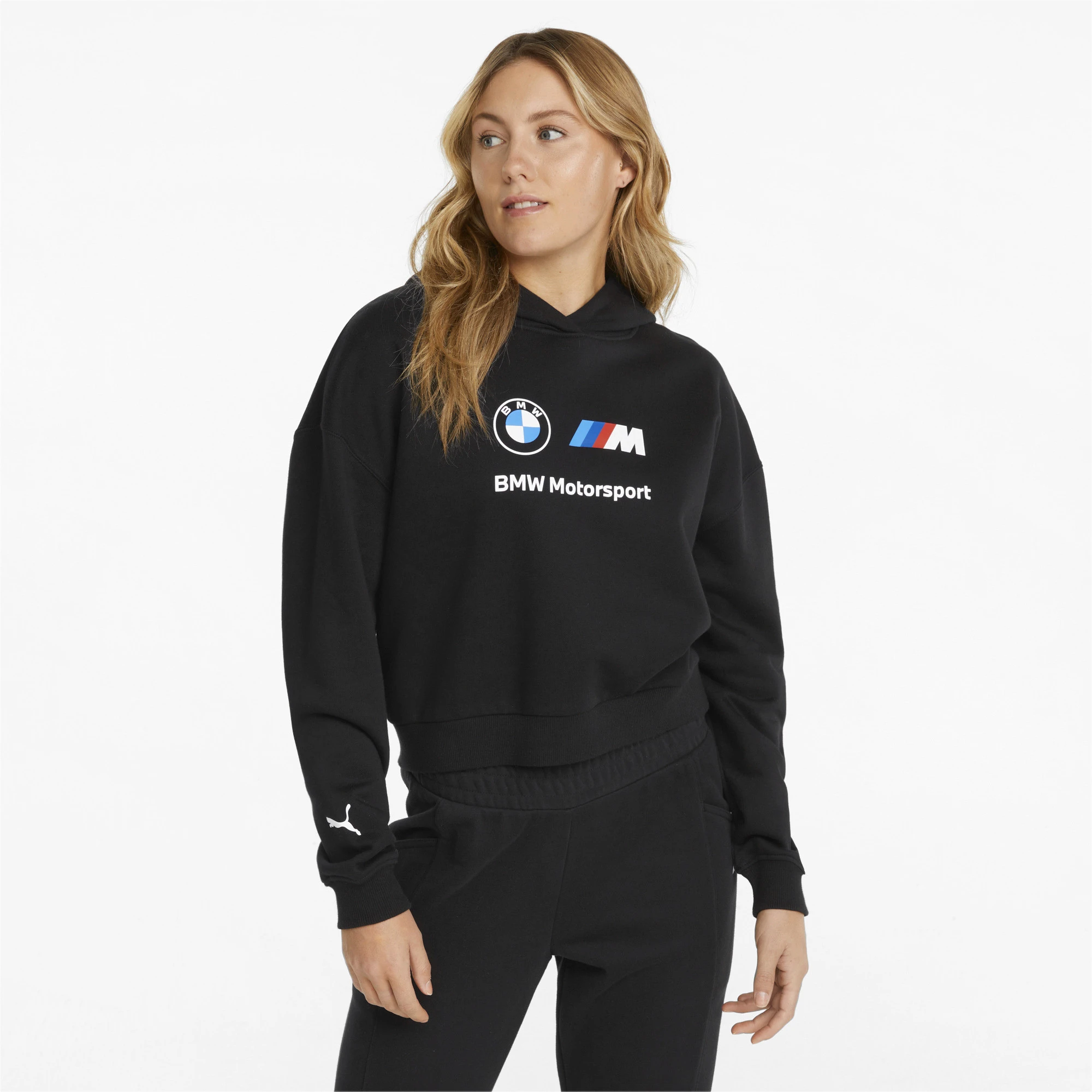 Sudadera con capucha mujer, prenda con logo de Puma BMW M Motorsport essentials, Puma| | - AliExpress