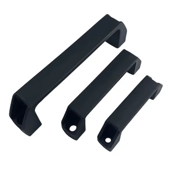 Maniglie per porte dell'armadio in nylon addensato da 2 pezzi Maniglie per armadi industriali in plastica nera Manopole per cassetti Accessori hardware per mobili 1