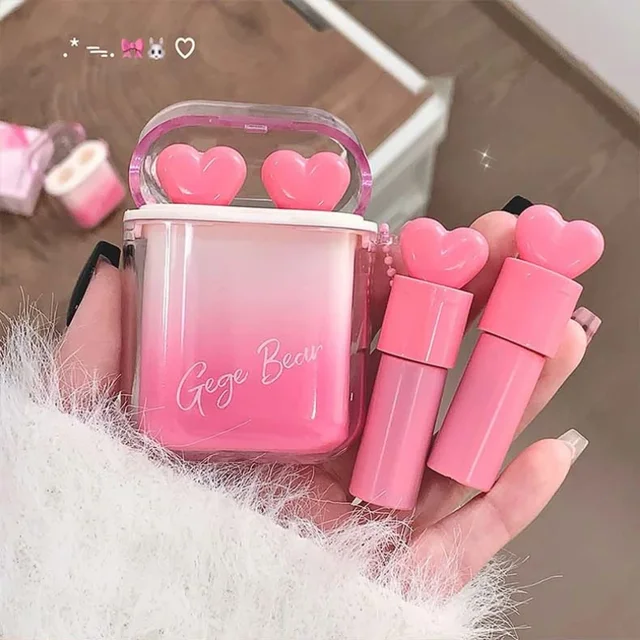 Rose Pink Liquid Lipstick Mirror Water Lip Gloss Matte Velvet Lip Glaze Combination Long Lasting Lip Tint Cosmetic Kits Lipgloss