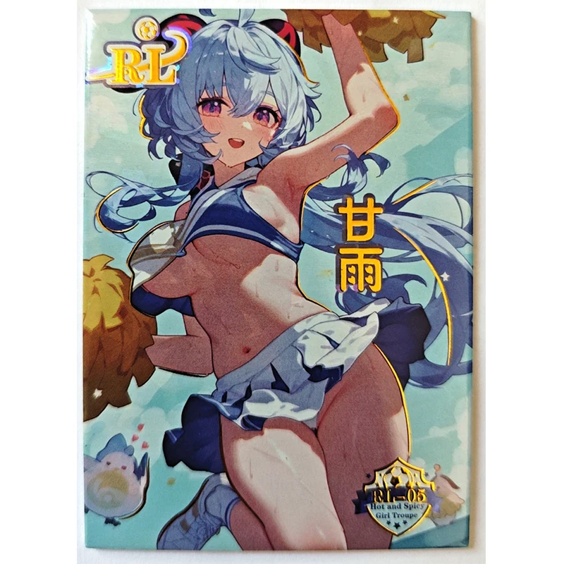 Anime Goddess Story Furina Raiden Shogun Yae Miko Ganyu Kamisato Ayaka Collectible Cards Christmas Birthday Gift Children's Toys