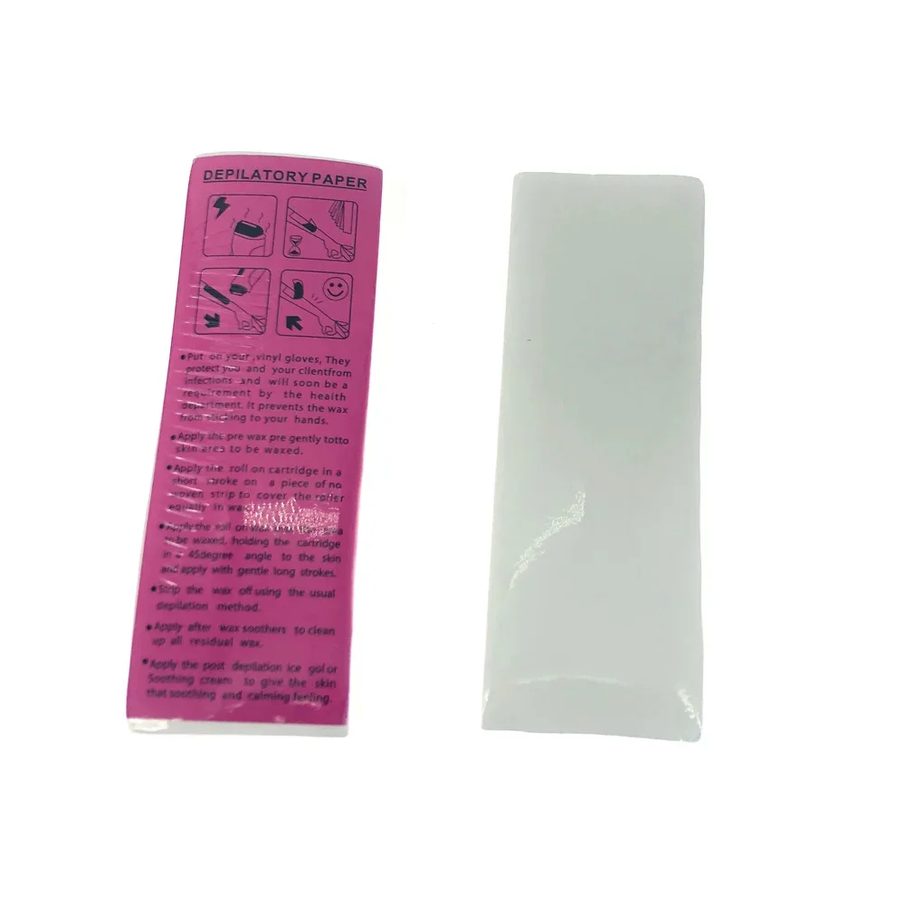 100pcs Removal Nonwoven Body Cloth Hair Remove Wax Paper Rolls High Quality Hair Removal Epilator Wax Strip Paper Roll 4