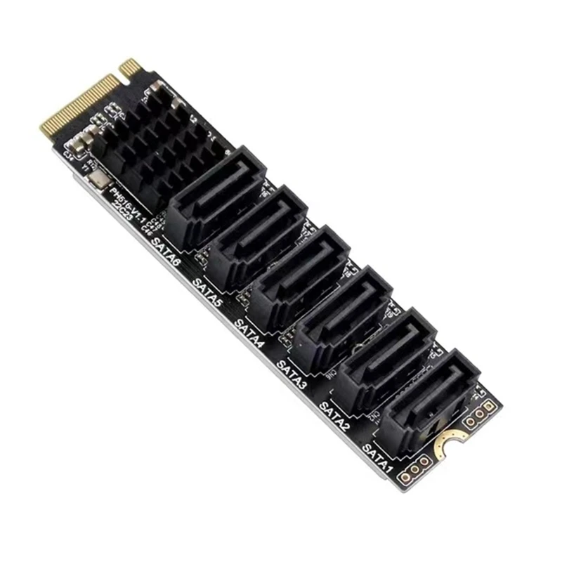 

Pcie для M.2 для ключа для карты адаптера M-6-Port Ngff Nvme
