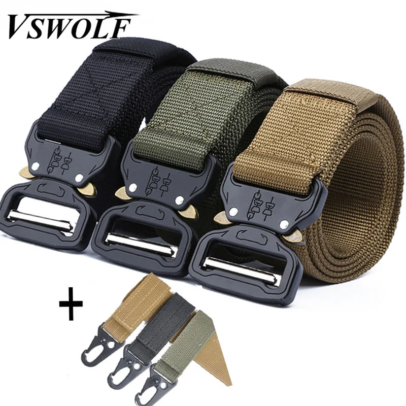 Saneoo Canvas Tactical Belt Military Belts For Mens & Women Luxury Jeans Belt