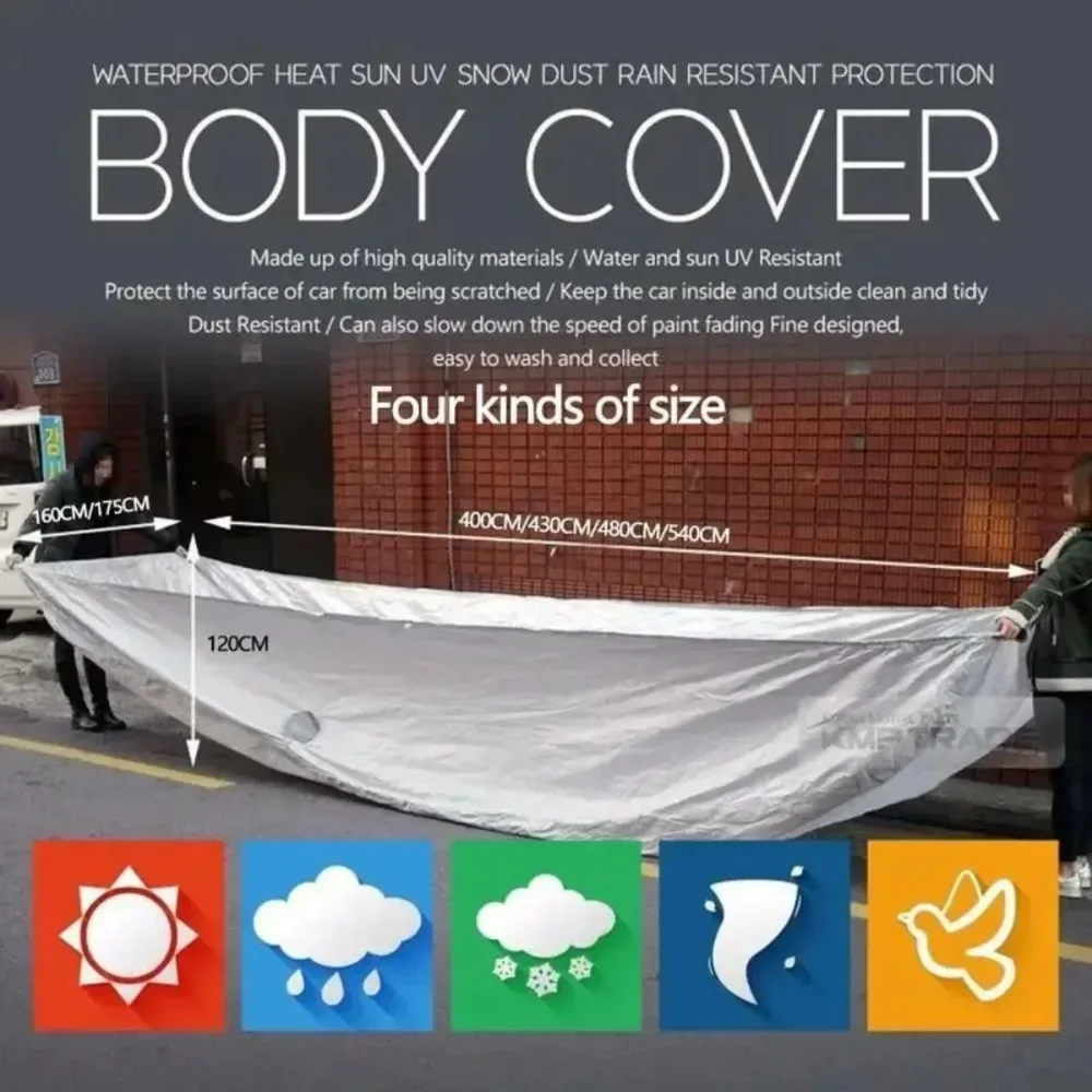 Car Cover Outdoor Protection Full Exterior Snow Cover Dustproof Universal for Sedan Scratch-Resistant Sedan Suit SUV