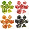 DnD Metal Dice Set - Dragon Hollow Design 7pc Green Zinc Alloy Dice for D&D, Dungeons and Dragons RPG Games 6
