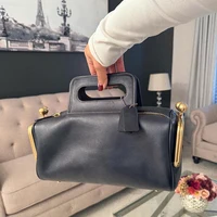 Sac à main de luxe rétro à clip, sac à main de créateur de luxe avec cadre, sac bandoulière grande capacité à fermeture éclair, sac boîte tendance pour femme 4