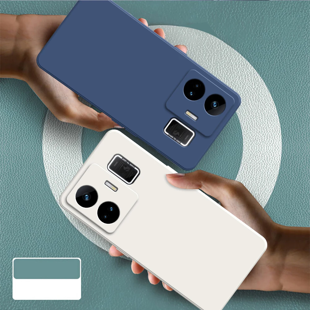 Premium Liquid Silicone Phone Case with Lens Protection - Durable Back Cover