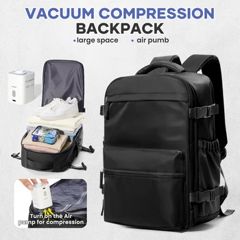 Vacuum Backpack Travel Bag for Men Large Capacity Backpack Business Laptop Backpack Women Men Expandable Backpack School Bag 1