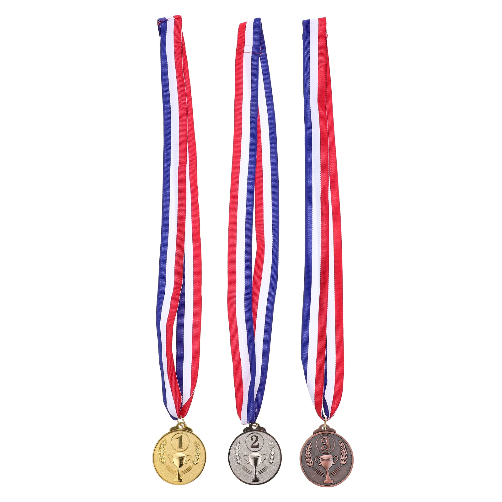 

Award Ribbons Medal Medals Gold Silver Bronze Medals Golden Medal Award Style Medal Meeting Medal For Sports Academics