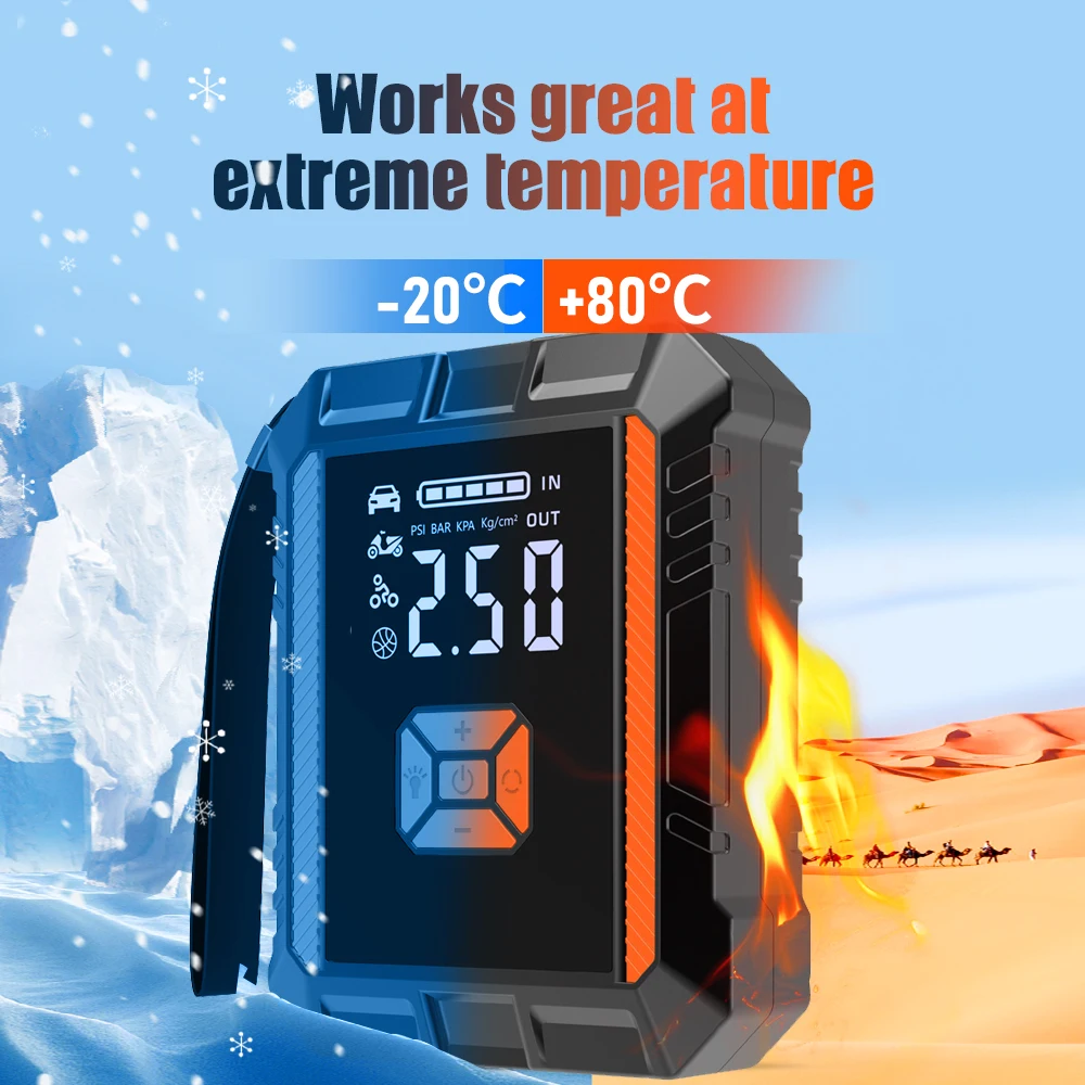 Jump Starter Car 20000mAh Emergency Start Power Supply Air Pump All-in-One Machine Multifunctional Car Power Starter