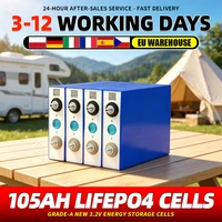 Batterie Lifepo4 3,2V 105Ah de qualité A, batterie rechargeable au phosphate de fer et de lithium pour bricolage, 12V 24V 48V 96V, camping, bateau à moteur, camping-car, véhicule électrique, système de stockage d'énergie solaire, Magaz 1