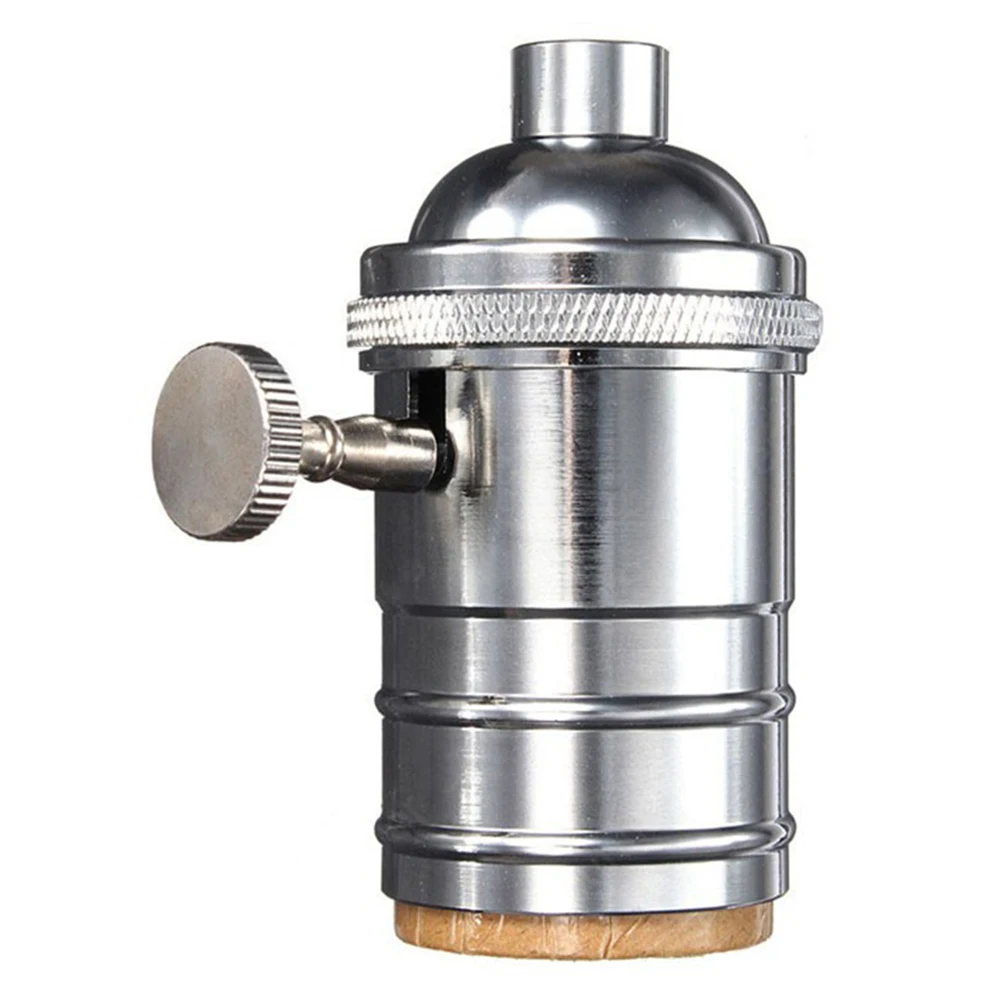 Vintage Lamp E27 Socket Retro Pendant Lights Bulb Socket Screw Base Aluminum Light Industrial Retro Lamp Holder Fitting