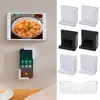 Self-adhesive Wall Mounted Mobile Phone Holder Split Type Tablet Computer Stand Multi-functional Charging Rack Durable Bracket 6