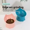 1pc WhiskerWare Elevated Cat Bowl Anti-Tip Plastic Raised Pet Feeding Dish with Tilted Edg 3e Neck Protection Kitty Food 2