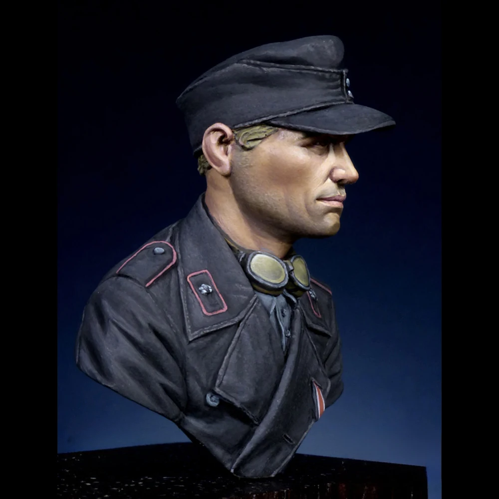 Harzmodellfigur Büste, 1/16 Panzertruppen, 1944, GK, Militärthema, unmontierter und unbemalter Bausatz