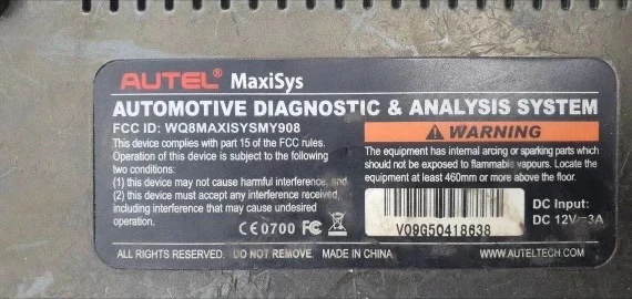Toque para Autel Maxisys Fcc Id: Wq8maxisysmy908 Scanner de Carro Capacitivo Digitador da Tela de Toque Sensor Painel Vidro Externo Novo - Imagem 2