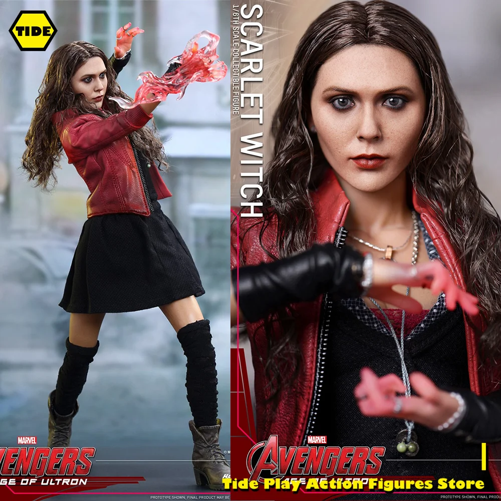 

HotToys MMS301 1/6 Female Soldier Elizabeth Olsen Avengers 2 Scarlet Witch Model Full Set 12in Action Figure Best Art Collection