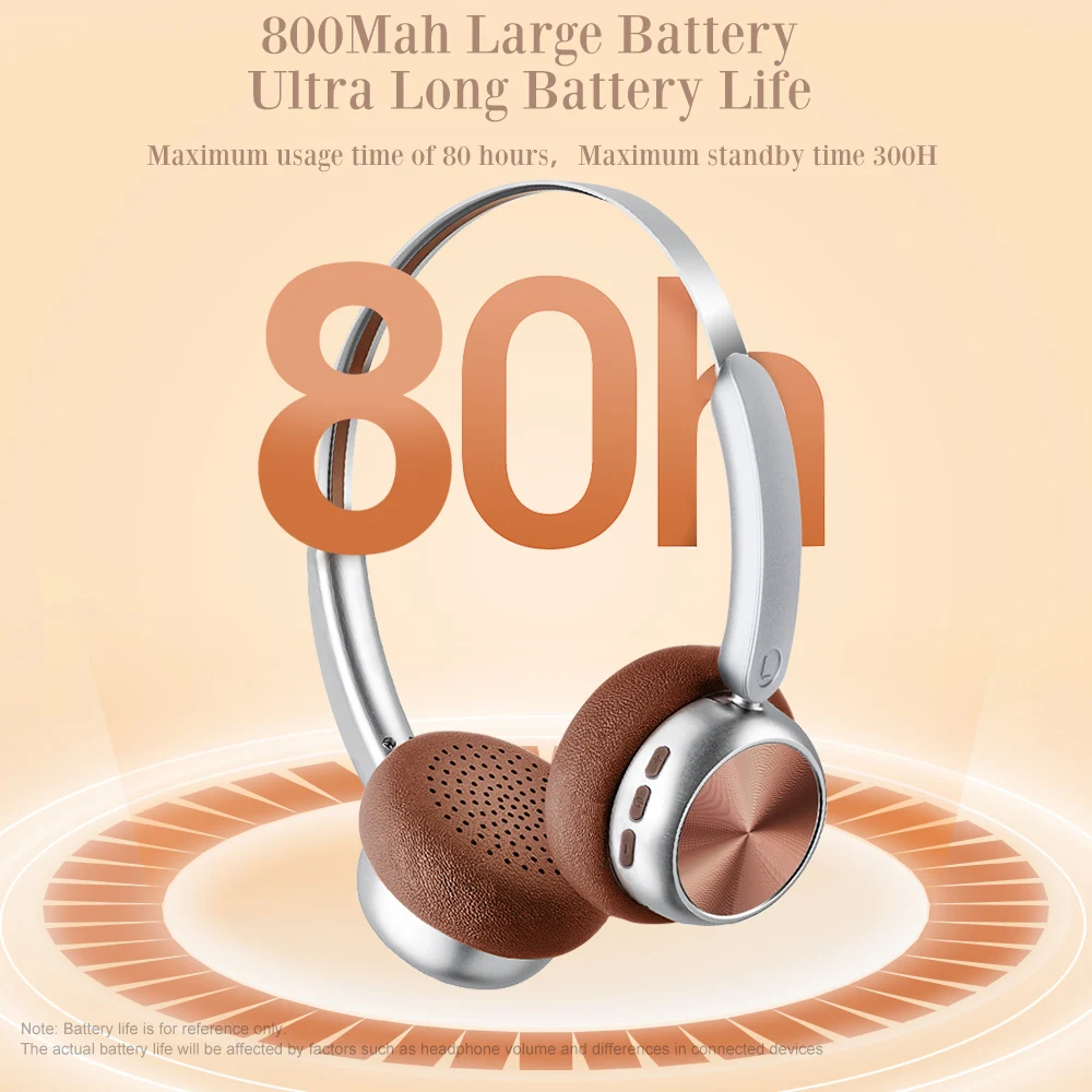 KonoAudio Retro Metal Headphone ヘッドフォン (Silver) Metal Wireless Retro Headphones 80H Playtime Bluetooth 5.4 Headset Fashion  Vintage HiFi Sound On Ear Headphone Valentine Gift - AliExpress