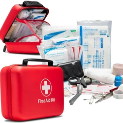 38 - Piece Essential First Aid Kit for Home, Outdoor Adventures, and Travel (Red eva)