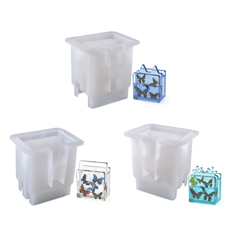 

3 in 1 Phone Holder Mold Epoxy Resin Silicone Molds Craft Phone Bracket Molds