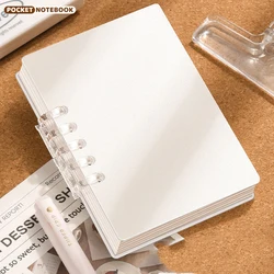 A7 Mini Pocket Loose - leaf Notebook - Stylish Student Learning Tool (Transparent)
