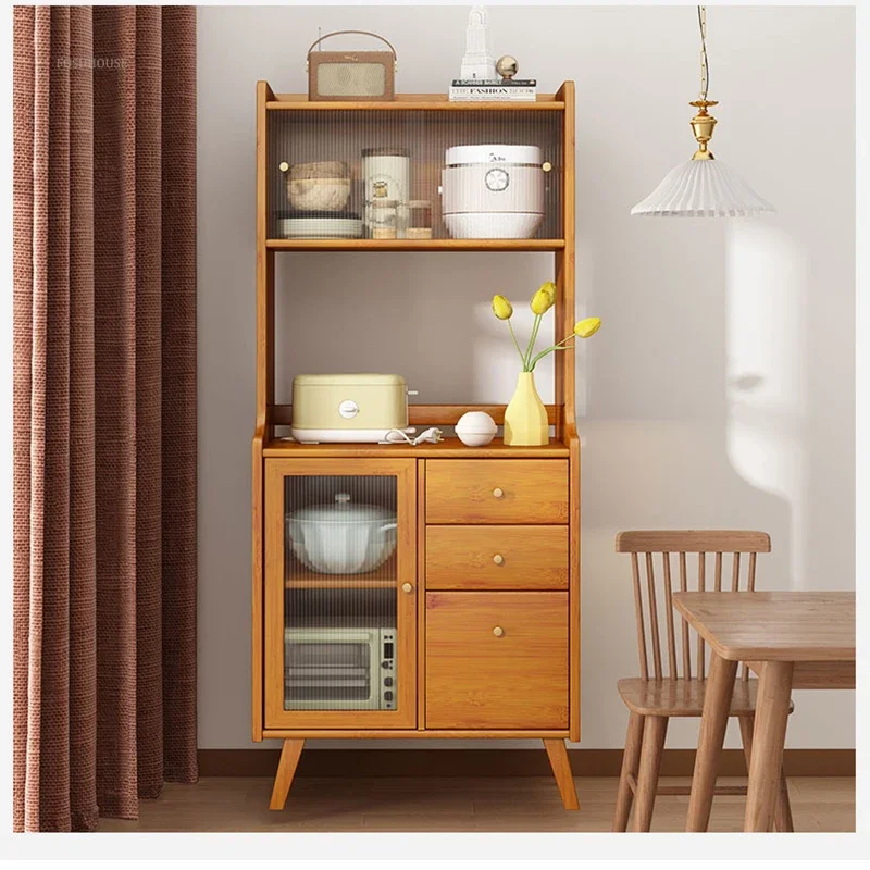 Creative New Chinese Style Sideboard for Entrance Hall with Drawer Kitchen Cabinets Bamboo Simple Design Cabinet for Dining Room