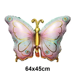 Elegant Purple & Pink Butterfly Cake Toppers with Party Tableware Set (GRAY)
