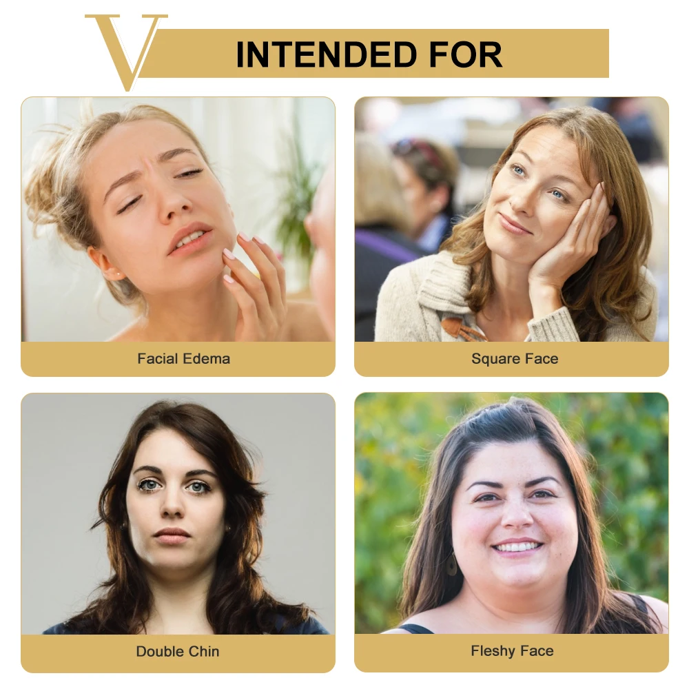 Description Picture 4 of item1/6/10pcs Lifting Facial Mask Face V Shape Hydrogel Thin Face-Lifting Slimming Mask Reduce Double Chin Face Massage