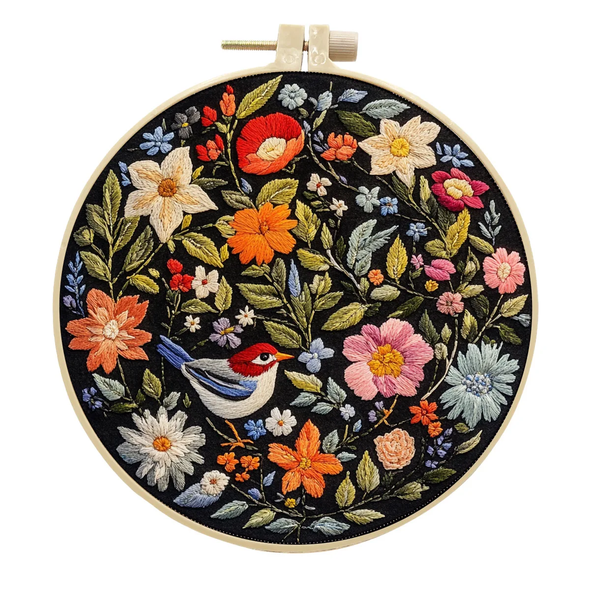 Flower & Bird Embroidery Kit 5