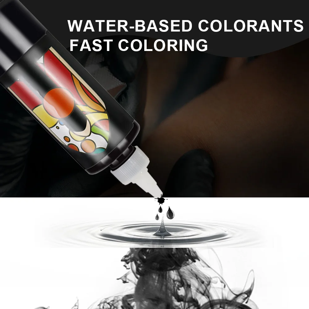 Tattoo ink tattoo ink pigment tattoo ink kit JC 1oz/8oz black Tattoo Ink Pigment Body Art Tattoo Kits Professional Beauty Paints Makeup Supplies Semi-permanent