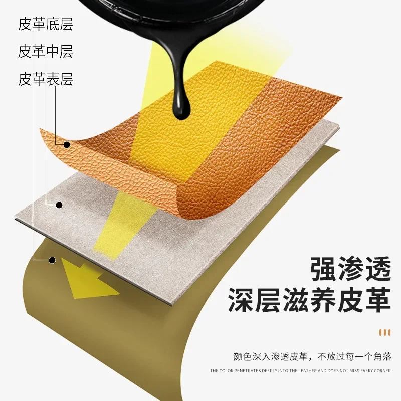 50ML Leather Shoes Repair Filler Cream Kit Restore Car Seat Sofa Scratch Scuffs Holes,for Furniture Couches Car Seats Boots